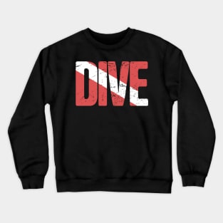 DIVE | Scuba Diving Flag Crewneck Sweatshirt